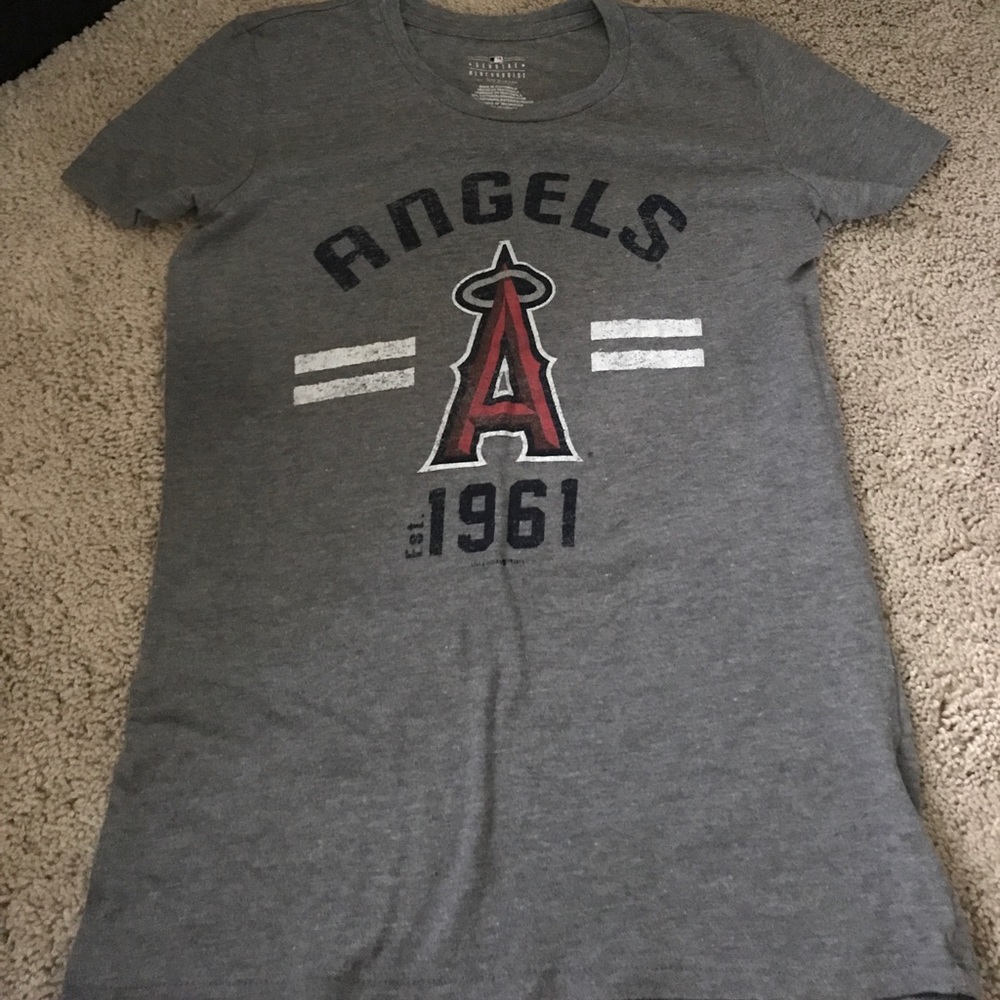 Flattering girls Angels baseball team tee shirt